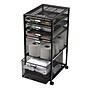 Mind Reader 5-Drawer Mobile Cart with Drawers Laundry Organizer Utility Cart with Wheels, Metal, Black (5TWHEEL-BLK)~#|#~928276A9-3EBB-41BD-A9A2EE4DE267C674_sc7