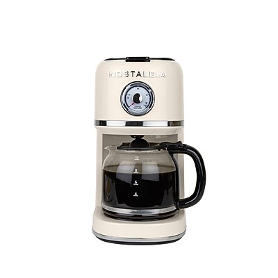 Nostalgia Classic Retro 10-Cups Automatic Drip Coffee Maker, Cream (NCRCOF10CM6A) Sansujyuku sansujyuku.com