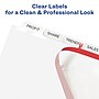 Avery Index Maker Extra-Wide Paper Dividers with Print & Apply Label Sheets, 8 Tabs, White, 5 Sets/Pack (AVE11441)~#|#~92842BCE-581F-46AB-845BABD8AB03D55B_sc7