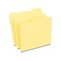 Staples Reinforced File Folders, 1/3-Cut Tab, Letter Size, Yellow, 100/Box (ST508903-CC)~#|#~928BCF18-C3F3-4479-B318565084E33C84_sc7