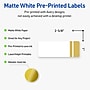 Avery Laser/Inkjet Rectangle Multipurpose Labels, 1" x 2-5/8", White, 160/Pack (S00D1Z)~#|#~928EE00D-80AF-430A-8D00B4518245CFF8_sc7