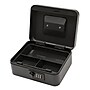 Excello Brands Steel Cash Box with Combination Lock, 4 Compartments, Black (CHBX-6202-CB)~#|#~928F6785-5770-4F4E-A0CD33170ACFBCFC_sc7