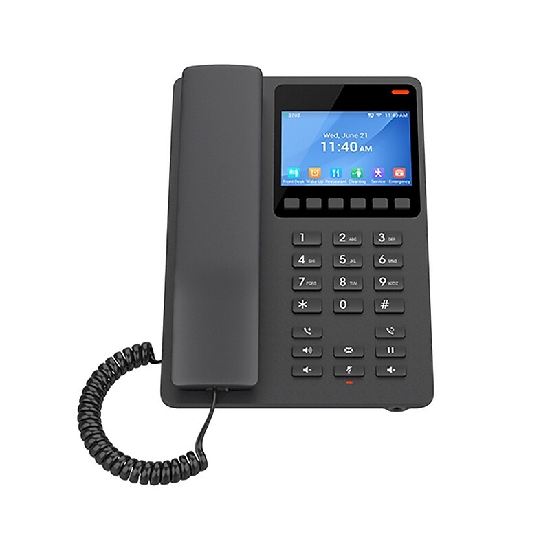 Grandstream GHP600 Series 2-Line VOIP Phone with Digital Answering, Black (GHP631W) image 1