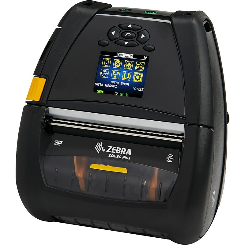 Zebra ZQ63-AUWB004-00 ZQ600 Plus Direct Thermal Label/Receipt Print, Wi-Fi/Bluetooth, Black image 1