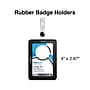 Staples Clip On ID Badge Holder, 4" x 2.87", Rubber, Black (51917)~#|#~9295B5E9-2879-483C-A588E1E5BFAEA60B_sc7