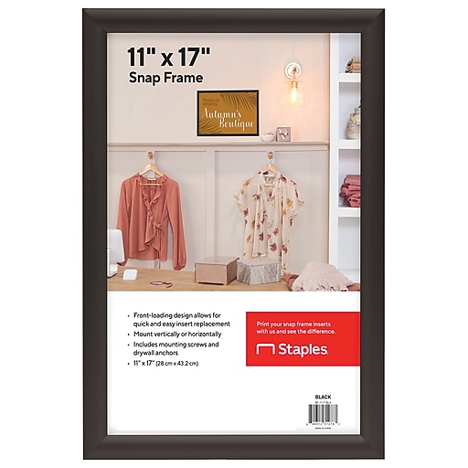 Staples Snap Frame Poster Holder, 11