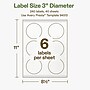Avery Hemp Round Laser/Inkjet Multipurpose Labels, 3" Dia, Off-White (240/Box)~#|#~9297A451-849D-4D95-9037A7D3497CAF0D_sc7