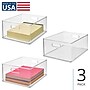 iDESIGN Medium Stackable Plastic Storage Bin, Clear (29069M3)~#|#~92991886-A98C-4146-8F51D8AB1138F235_sc7