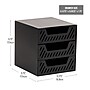 Mind Reader Metal Desk Organizer, Black (3SLDR-BLK)~#|#~929AECD9-175E-46E5-A22172A5D18BE93B_sc7