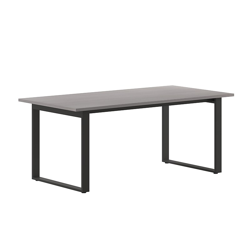 Flash Furniture Redmond 72"W x 36"D Conference Table, Laminate, Gray Oak (MTM7236LTGRYUBF) image 1