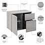 Bush Business Furniture Stratus 24"H Storage Cabinet with 2 Shelves, 2 Drawers, Platinum Gray (SUS130PG)~#|#~929DB51B-46C3-4F07-A6EBFCC6C5DE56FE_sc7