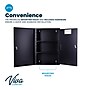 Viva Comfort Large Double Door Medicine Locking Secure Storage Medical Cabinet, 1.7 cu. ft., Black (ADIME999-03-BLK-MK)~#|#~92A07F40-521C-4BDF-968899DDA5545EF6_sc7