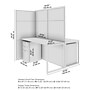 Bush Business Furniture Easy Office 2 Person Cubicle Desk with Drawers, Natural Elm (EODH46SNE-03K)~#|#~92A230D5-4AD6-4564-B487E688D7E3584D_sc7