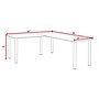 Regency Kee 66" L-Desk with 42" Return, Cherry/Chrome (ML662442CHBPCM)~#|#~92A303D6-9154-4481-91D165BEEF7C912A_sc7