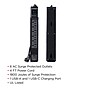 CyberPower P604UCBK Home Office 6-Outlet Surge Protector, 1-USB-C Port, 1-USB-A Port, 4 ft. Cord, 1800J Surge Suppression, Black~#|#~92A3D9D4-A152-4C17-9F1B7EEC5A35DC53_sc7