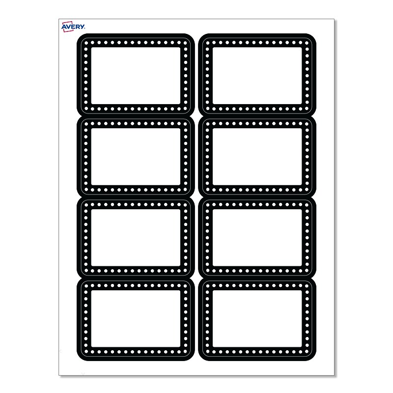 Avery Laser/Inkjet Rectangle Multipurpose Labels, 2-1/3" x 3-3/8", White, 80/Pack (S00-EY5) image 1