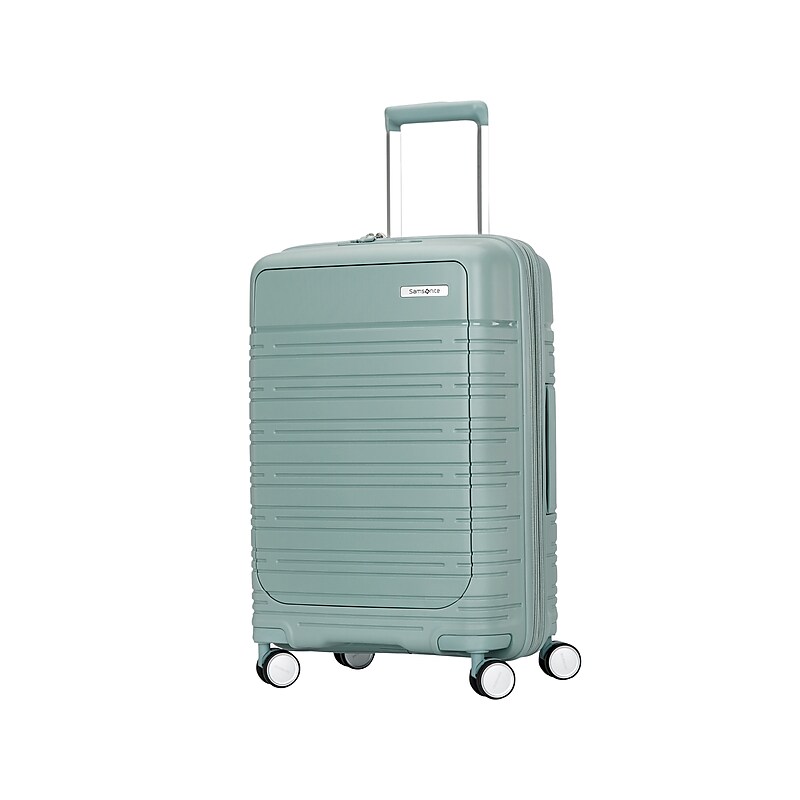 Samsonite Elevation Plus 23" Hardside Carry-On Suitcase, 4-Wheeled Spinner, TSA Checkpoint Friendly, Green (142910-1244) image 1