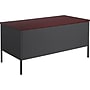 HON Metro Classic 60" Double Pedestal Desk, Mahogany/Charcoal (HONP3262NS)~#|#~92AC748B-B77B-496E-8D4D8C6EDDC6DFC8_sc7