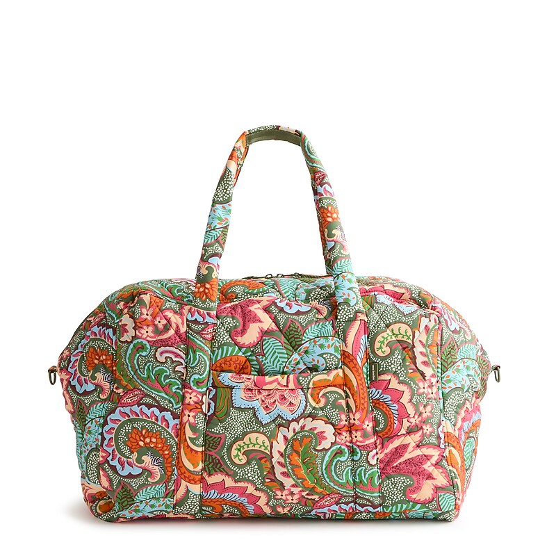 Vera Bradley Large Miramar 19.5" Nylon Carry-On Weekender, Leaf Me Not Paisley (50520-22537) image 1