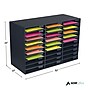 AdirOffice 30-Compartment Literature Organizer, 32" x 13", Black (501-30-BLK)~#|#~92B43C49-65A5-4667-B3787204E9605313_sc7