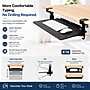 Uncaged Ergonomics KT4 Clamp-On Adjustable Under-Desk Keyboard Tray, Black ~#|#~92B74CB6-1B51-4239-92A6AE3458B7086C_sc7