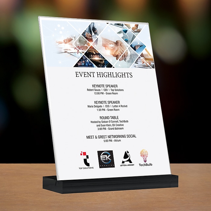 Global Printed Products Sign Holder, 8.5
