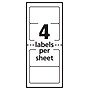 Avery Mini-Sheets Laser/Inkjet Shipping Labels, 2" x 4", White, 100 Labels/Pack (2163)~#|#~92BE6C04-04E9-4E3E-B7ED1C0EB9A209C4_sc7
