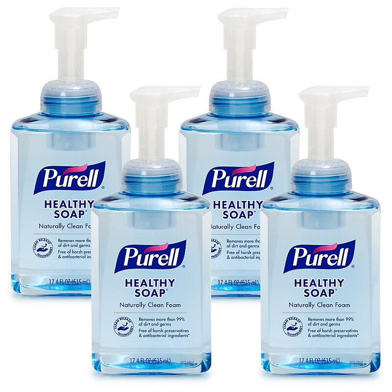 PURELL HEALTHY SOAP Foaming Hand Soap, Citrus Scent, 515 mL, 4/Carton (5013-04) image 1