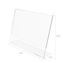Staples Angled Horizontal Sign Holder, 11" x 8.5", Clear, 6/Pack (ST63798)~#|#~92C0037A-2C2B-401F-9E86BCEA6066449C_sc7