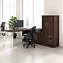 Bush Business Furniture Vista Wardrobe Cabinet with Drawers, Black Walnut (VSS130BWK)~#|#~92C45E7E-3FC2-4370-9CB7D49E1FFF9162_sc7