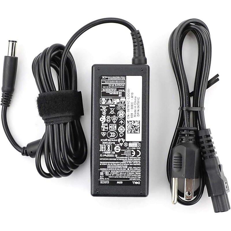 Dell 65W Charger for Dell Latitude Models E5500, E5500n, E5510, E5510n, E5520, E5520m, E5530, E6220, E6320, Black (LA65NS2-01) image 1