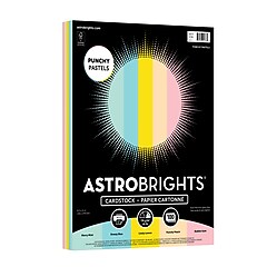 Astrobrights Punchy Pastels 65 lb. Cardstock Paper, 8.5