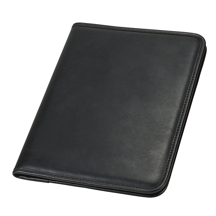 Samsill Professional Vinyl Padfolio with Writing Pad, Black (70810
