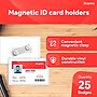 Staples Magnetic Badge Holders, 2.25" x 3.5", Vinyl, Clear, 25/Pack (51925)~#|#~92CF099E-CBCF-41F1-99D77AEA1AB47668_sc7