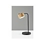 Adesso Roman LED Desk Lamp, 17", Matte Black/Natural Wood (6106-01)~#|#~92D0CE87-D702-4F6D-9BE0B05E9B08C780_sc7
