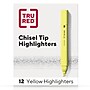 TRU RED™ Tank Highlighter with Grip, Chisel Tip, Yellow, Dozen (TR54579)~#|#~92D1505F-25AF-4304-907C30E88C3F72E1_sc7