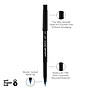 uniball Onyx Rollerball Pens, Micro Point, 0.5mm, Blue Ink, Dozen  (60041)~#|#~92D2AFBE-C3F1-42C8-865981ED61200CF6_sc7
