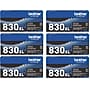 Brother TN830XL Black High Yield Toner Cartridge, 6/Pack~#|#~92D36293-8567-486A-A6D2B2CDD88A3521_sc7