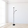 Simple Designs 71.50" LED Floor Lamp with Reading Light, Black (LF2000-BLK)~#|#~92D48225-E1F1-41E0-A5EBA85F619AA66D_sc7