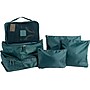 G Force 6-Piece Fabric Travel Pouch Set, Water Resistant, Emerald (27105-EMERALD)~#|#~92D65DE8-8DAF-4BEE-B10153157EA6EEBD_sc7