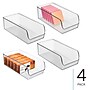 iDESIGN Small Stackable Plastic Storage Bin, Clear, 4/Pack (28346M4)~#|#~92D9CA8D-099B-4582-9437D81CDF7D4B56_sc7