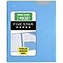 Five Star Stay Put  3-Hole Punched 2 Pocket Plastic Folder with Fasteners, Sky Blue (340300C-ECM26)~#|#~92D9DB36-3939-476A-BC3A66AFAFC4CC57_sc7