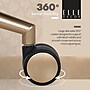 Elle Decor Ariana Armless Ergonomic Fabric Swivel Computer and Desk Chair, Cream (60121-CRM)~#|#~92DA72A3-249D-437A-AF37C94A51B45797_sc7