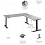 Bush Business Furniture Move 60 Series 72"W L Shaped Adjustable Standing Desk, Platinum Gray (M6SL7278PGBK)~#|#~92DF9EF9-2A0A-4312-9EDA171DE1AAD674_sc7