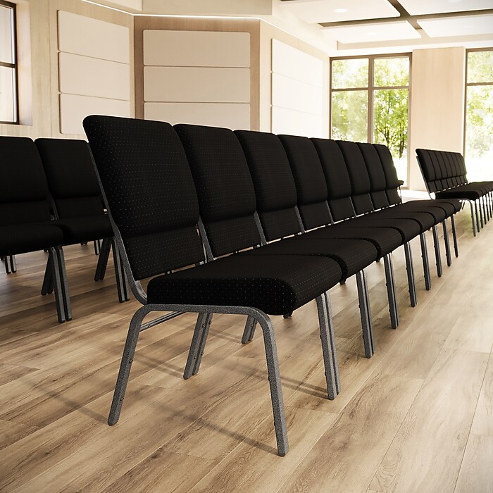 Flash Furniture HERCULES Series Fabric Stacking Church Chair