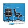 Click365 Transform 2.0 Ergonomic Bonded Leather Swivel Desk Chair, Black (CCHR10007B)~#|#~92E1953B-9EB1-47B1-B6CEE807D55D2372_sc7