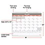 2026-2027 Staples 15" x 12" Academic Monthly Wall Calendar, White/Red/Gray (ST62816-27)~#|#~92E1F366-042A-40B8-A80849A75A80ADE9_sc7