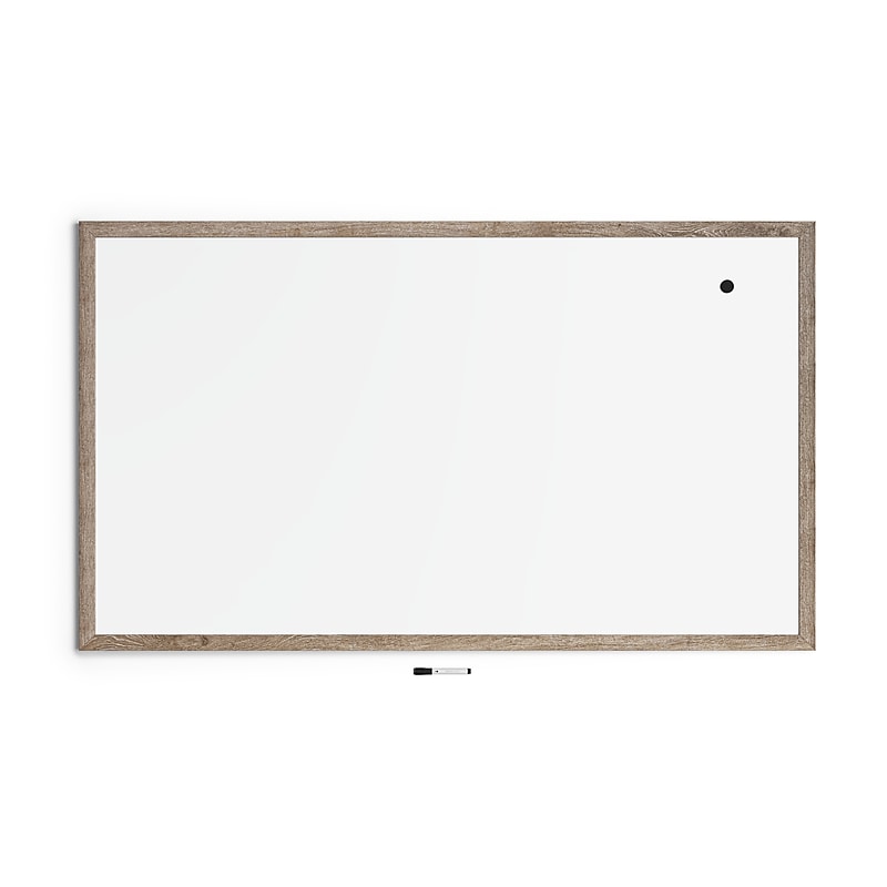 U Brands Magnetic Painted Steel Dry-Erase Whiteboard, MDF Frame, 6' x 4' (4896U00-01) image 1
