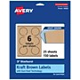 Avery Laser/Inkjet Burst Multipurpose Labels, 3" Dia., Kraft Brown, 150 Labels/Pack ( 94609)~#|#~92EC2278-82CC-46D6-9A4386DA3CDAF1C6_sc7