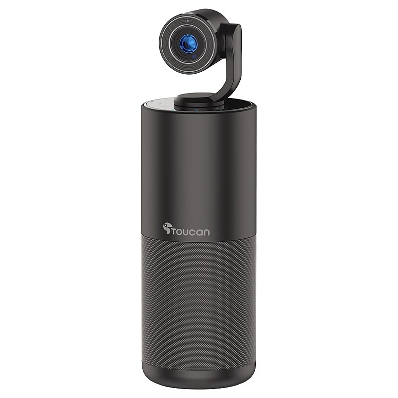 Toucan Video Conference System HD - Conference Speaker and 4 Microphones with detachable 1080P HD Camera - Black (TCSC100KU) image 1